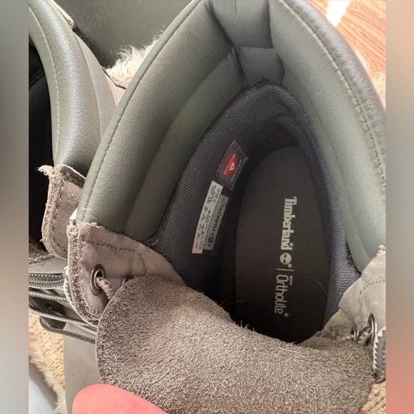 Timberland Light Gray Leather Boots - Picture 5 of 7